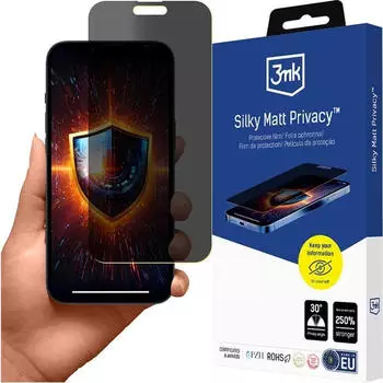3mk Silky Matt Privacy Sichtschutzfolie Apple iPhone 15 Pro Max