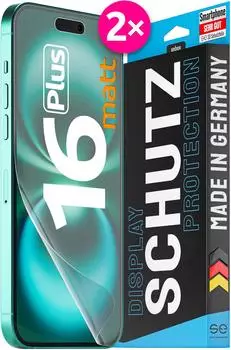 smart engineered SE0-F0102-0524-24-M 3D Schutzfolie iPhone 16 Plus entspiegelt