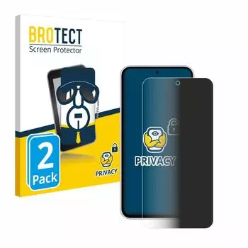 BROTECT Displayschutzfolie Sichtschutzfolie für Samsung Galaxy S23 FE, 2 Stück, Anti-Spy Privacy Sichtschutz Blickschutzfolie Blaulicht-Schutz