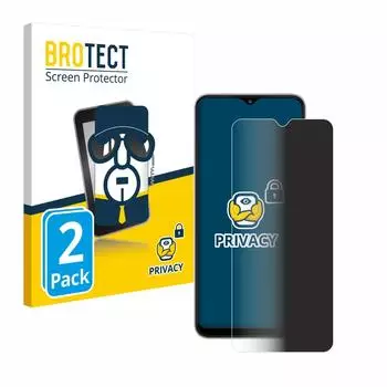 BROTECT Displayschutzfolie Sichtschutzfolie für Samsung Galaxy A22 5G, 2 Stück, Anti-Spy Privacy Sichtschutz Blickschutzfolie Blaulicht-Schutz