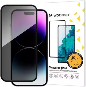 Wozinsky Privacy Glass Panzerglas mit Anti-Spionage-Filter für iPhone 16 Plus