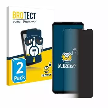 BROTECT Sichtschutzfolie für ASUS ROG Phone 6D Ultimate, 2 Stück, Anti-Spy Privacy Sichtschutz Blickschutzfolie Blaulicht-Schutz