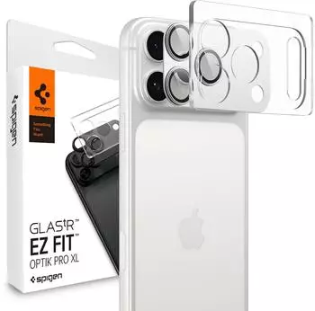 Spigen Glass tR EZ Fit Optik Pro XL 1 Pack Silver iPhone 17 Pro