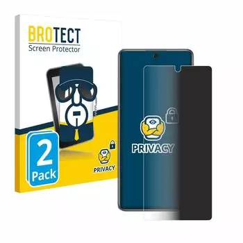 BROTECT Displayschutzfolie Sichtschutzfolie für Xiaomi 12T, 2 Stück, Anti-Spy Privacy Sichtschutz Blickschutzfolie Blaulicht-Schutz