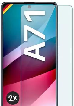 moex Klares Panzerglas für Samsung Galaxy A71 passgenaue 9H Schutzfolie für zuverlässigen Displayschutz ShockProtect Klar
