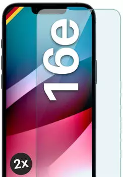 moex Schutzfolie Apple iPhone 16e Panzerglas 9H ShockProtect 2 Stück