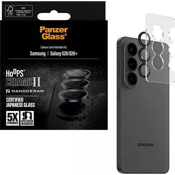 PanzerGlass Hoops Ceramic II Camera Lens Protector Samsung Galaxy S26 | S26+