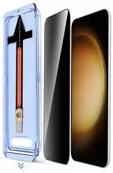 Protectorking 4x Panzerglas Samsung Galaxy S23 9H Blickschutz Anti Spy