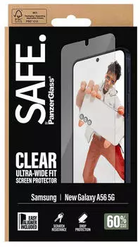 PanzerGlass Schutzfolie SAFE Ultra Wide Fit EasyAligner Samsung Galaxy A57 Transparent