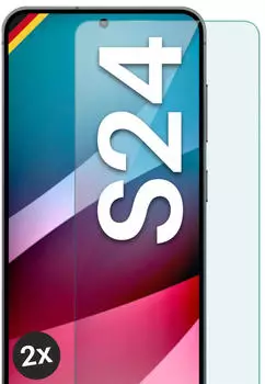 moex Klares Panzerglas für Samsung Galaxy S24 passgenaue 9H Schutzfolie für zuverlässigen Displayschutz ShockProtect Klar