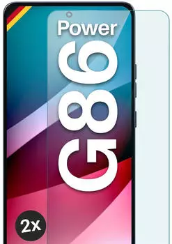 moex Klares Panzerglas für Motorola Moto G86 Power 5G passgenaue 9H Schutzfolie für zuverlässigen Displayschutz ShockProtect Klar