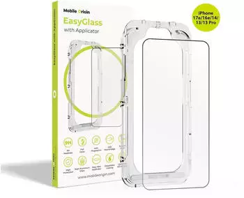 Mobile Origin Schutzfolie Apple iPhone 13 13 Pro 14 16e 17e Transparent 1 Stk mit Applikator