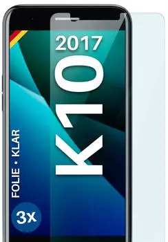 moex Schutzfolie LG K10 2017 Ultra Klar HD FlexProtect 3 Stück