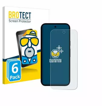 BROTECT Schutzfolie f&uuml;r Google Pixel 10a (case-friendly), 6 St&uuml;ck, Displayschutz Schutz Folie Matt Entspiegelungsfolie