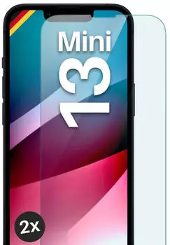 moex Klares Panzerglas für iPhone 13 mini passgenaue 9H Schutzfolie für zuverlässigen Displayschutz ShockProtect Klar