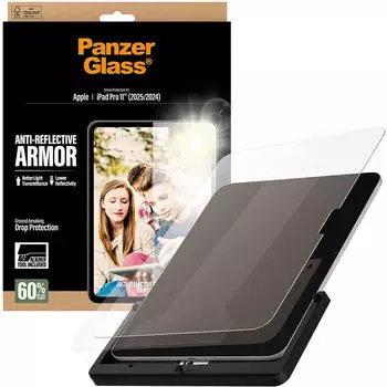 PanzerGlass Anti-Reflective Armor Screen Protector iPad Pro 11" (2024-2025) | Ultra-Wide Fit w. Fastfit tool