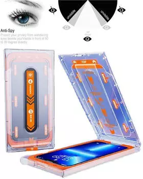 Protectorking 3x iPhone 14 Panzerglas 9H Privacy Anti Spy
