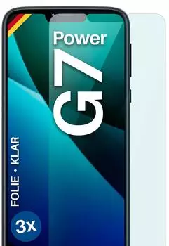 moex Schutzfolie Motorola Moto G7 Power Ultra Klar HD FlexProtect 3 Stück