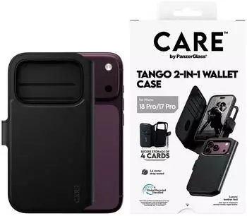 PanzerGlass Tango 2-in-1 Wallet Case schwarz MagSafe (CR60139)