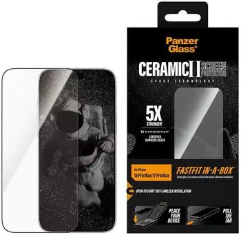 PanzerGlass Ceramic Screen Protector iPhone 17 Pro Max, geh&auml;rtetes Glas (PG21607)