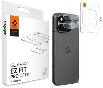 Spigen Glass TR EZ Fit Optik Pro 2 Pack Crystal Clear Google Pixel 11 Pro Fold