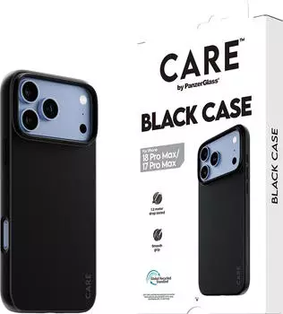PanzerGlass CARE TPU Case iPhone 17 Pro Max, schwarz/transparent (CR94496)