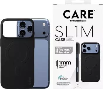 PanzerGlass SL1M Case schwarz, MagSafe, iPhone 17 Pro Max, transparent (CR11275)