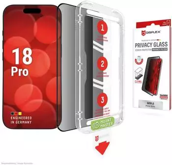 Displex Privacy Panzerglas (10H) f&uuml;r iPhone 18 Pro (02315)