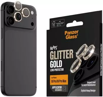 PanzerGlass Hoops Kameraschutz Glitter Gold, iPhone 18 Pro/18 Pro Max (PG39272)