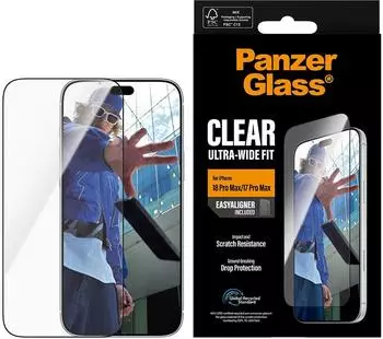 PanzerGlass Ultra-Wide Fit Displayschutzglas, iPhone 18 Pro Max/17 Pro Max (PG47173)