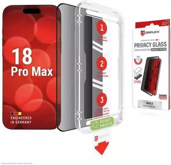 Displex Privacy Panzerglas (10H) f&uuml;r Apple iPhone 18 Pro Max (02316)
