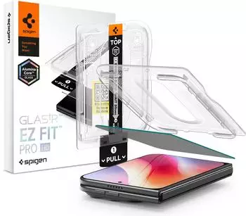 Spigen GLAStR EZ Fit Pro HD Privacy Displayschutzglas mit Applikator, 1-Pack (AGL12016)
