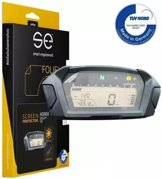 smart engineered Displayschutzfolie 3D Cockpit transparent & entspiegelt, Motorrad (SE-DCP-2-0102-0049-1-M)