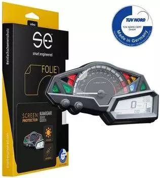smart engineered Displayschutzfolie 3D Cockpit transparent f&uuml;r Kawasaki Z300/Z250/Ninja250/Ninja300 (2013-2017) (SE-DCP-2-0102-0065-1-M)