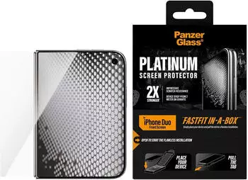 PanzerGlass Platinum Front Screen Protector iPhone Duo, transparent (PG02880)