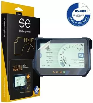 smart engineered Displayschutzfolie f&uuml;r KTM 1290 Super Adventure, entspiegelt, transparent (SE-DCP-2-0102-0180-1-M)