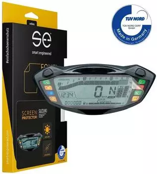 smart engineered Displayschutzfolie f&uuml;r Suzuki GSX-S750/GSX-S1000/SV650, transparent & matt (SE-DCP-2-0102-0091-1-M)