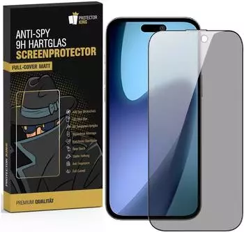 Protectorking 3x Full-Screen Protector Anti-Spy iPhone 17 Pro Max