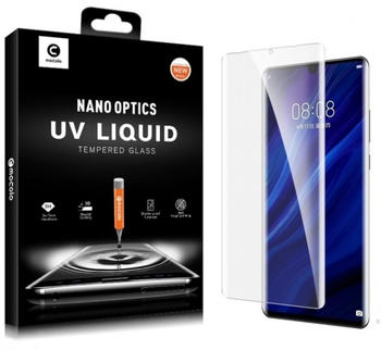 Protectorking 2x 9H Hartglas für Huawei P30 FULL COVER UV Liquid Panzerfolie Display Schutzglas