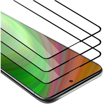 Cadorabo 3x Vollbild Panzer Folie für Samsung Galaxy A51, Schutzfolie in 9H Härte mit 3D Touch Kompatibilität