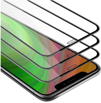 Cadorabo 3x Vollbild Panzer Folie für Apple iPhone XR, Schutzfolie in 9H Härte mit 3D Touch Kompatibilität