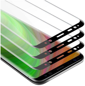 Cadorabo 3x Vollbild Panzer Folie für Samsung Galaxy S9, Schutzfolie in 9H Härte mit 3D Touch Kompatibilität