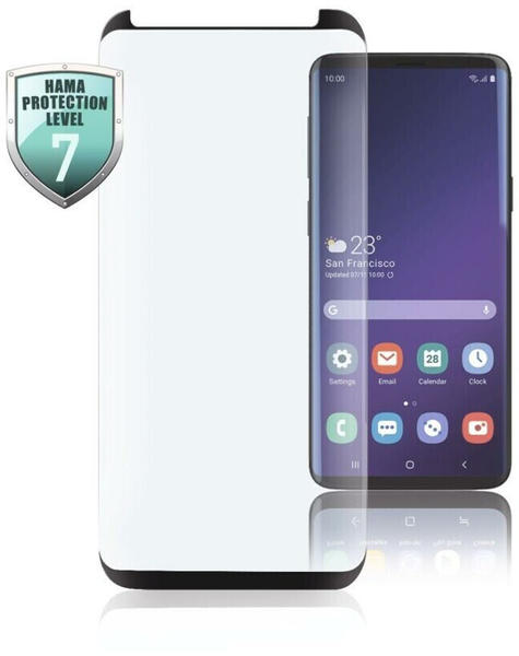 Hama Full-Screen-Schutzglas für Samsung Galaxy S20, Schwarz Schutzglas