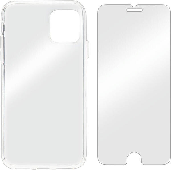 Displex Schutzglas Real Glass + Case für iPhone 6 / 7 / 8 / SE 2020, Transparent