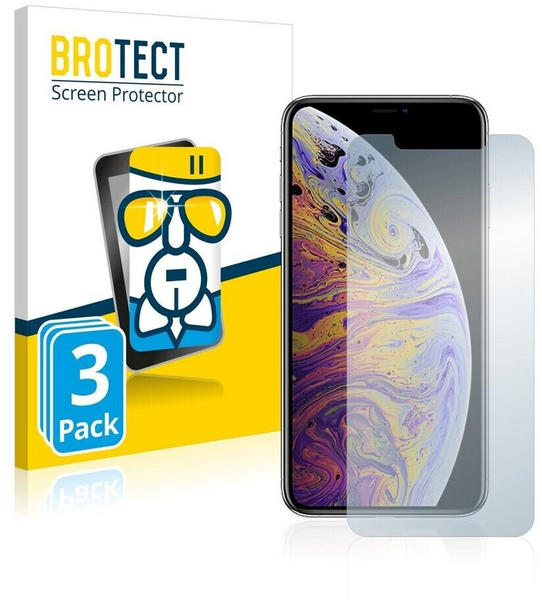 BROTECT Panzerglas Schutzfolie für iPhone XS Max / 11 Pro Max (3 Stück),  Ultra-transparent Test ❤️ Testbericht.de Oktober 2021