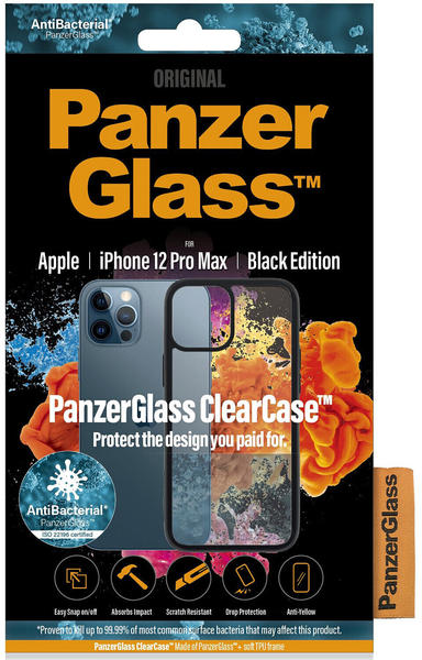 PanzerGlass ClearCase with BlackFrame iPhone 12 Pro Max