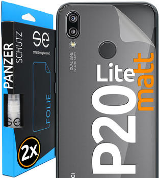 smart engineered Matte Schutzfolie Rückseite Huawei P20 Lite