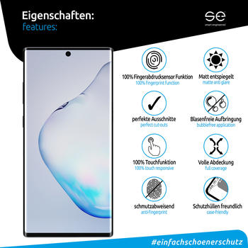 smart engineered Matte Schutzfolie Samsung Galaxy Note 10