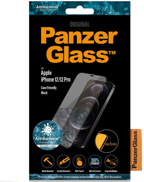 PanzerGlass Case Friendly Black iPhone 12/12 Pro (2720)