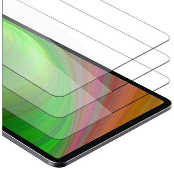 Cadorabo 3x Tablet Panzer Folie Tempered für Apple iPad Pro 12.9 2018, Schutzfolie in 9H Härte
